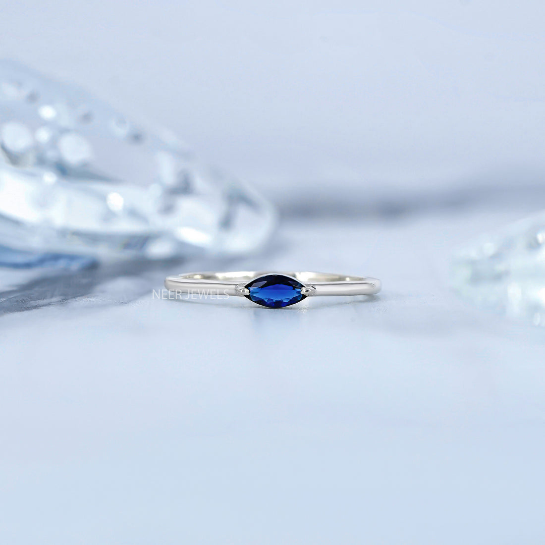 Marquise Shape Unique Minimalist Ring,Gift for her