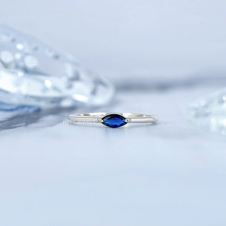 Marquise Shape Unique Minimalist Ring,Gift for her