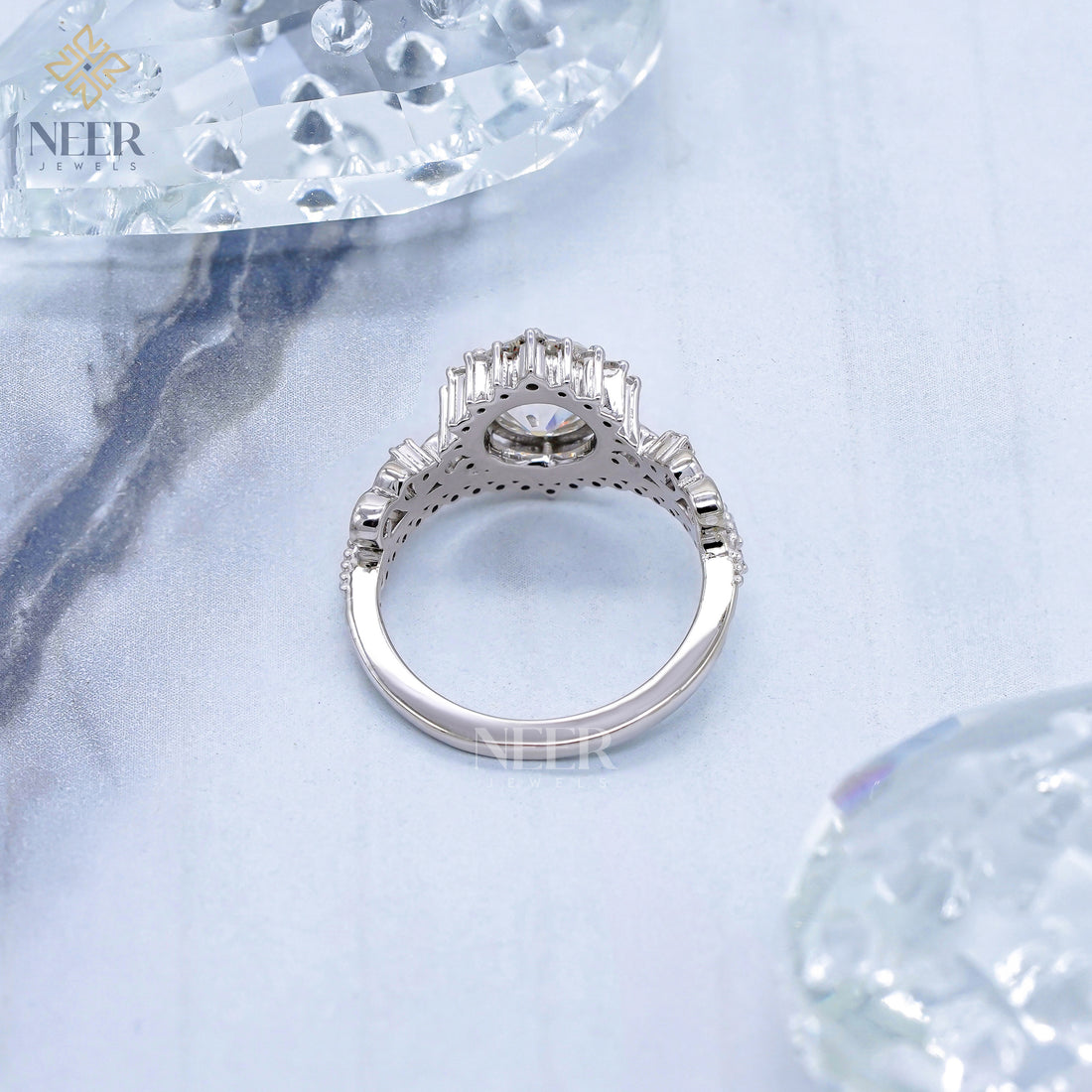 Old Mine cut Round Vintage Engagement Ring,Anniversary Ring