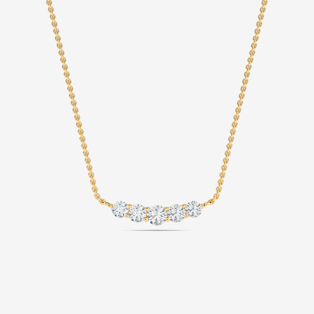 92.5 silver diamonds necklace